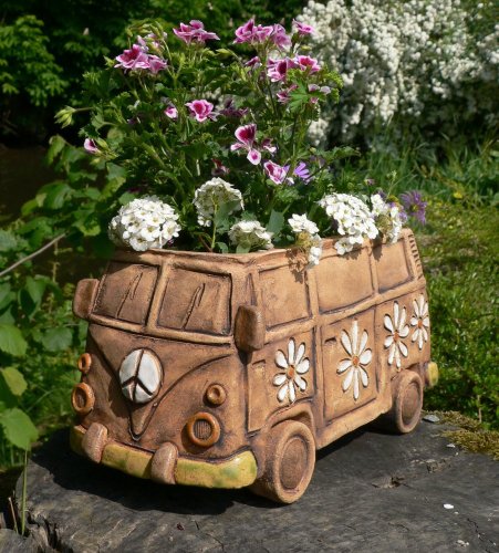 ,,Hippie van,, květináč