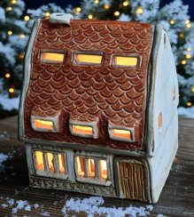 Domeček na čajovou svíčku