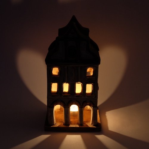 Domeček lampa na svíčku